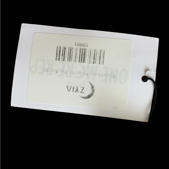 Zyia Black Flower Power All Star Bra NWT - Picture 4 of 4